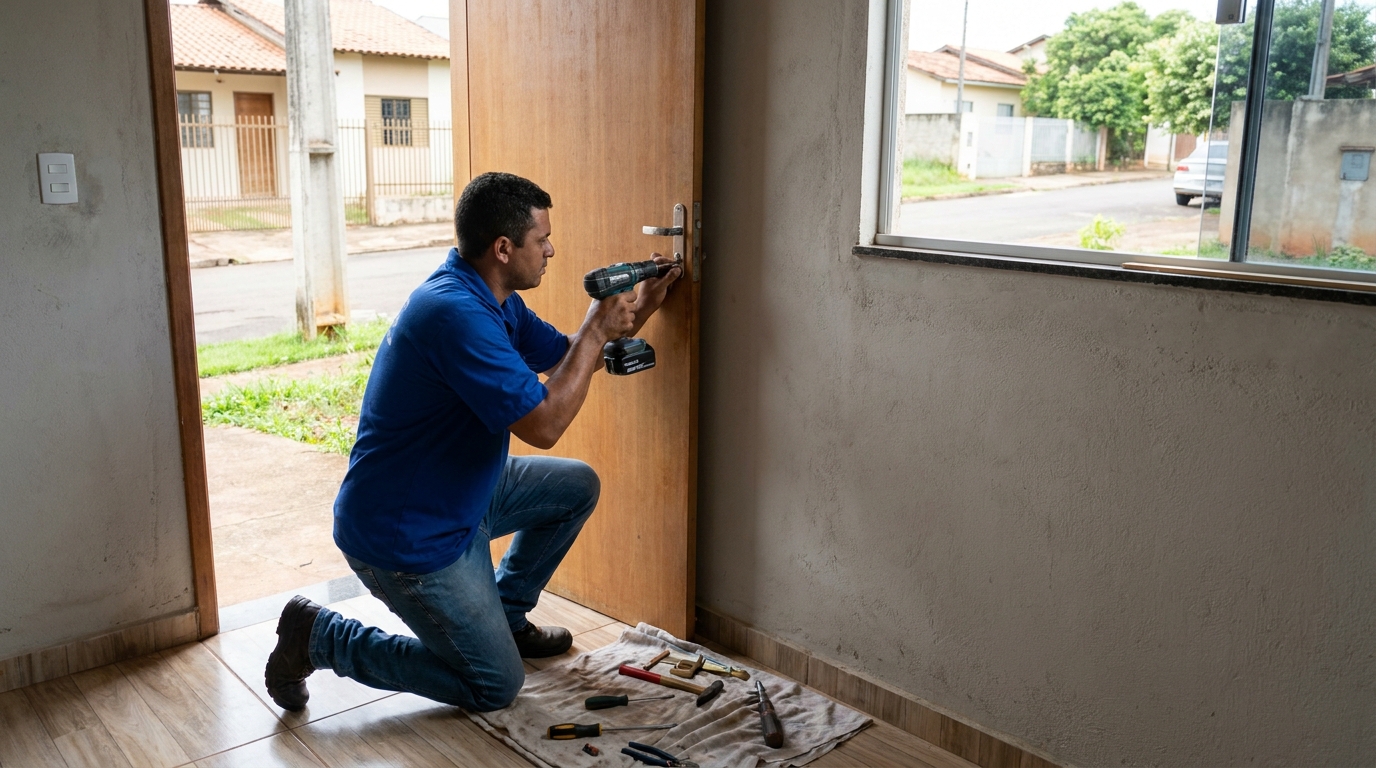 Instalação de Fechadura Residencial profissional em São José do Rio Preto‑SP